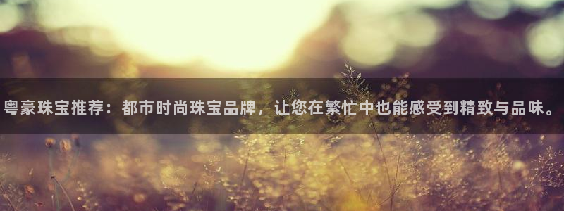 新航娱乐官方首页：粤豪珠宝推荐：都市时尚珠宝品牌，让您在繁忙