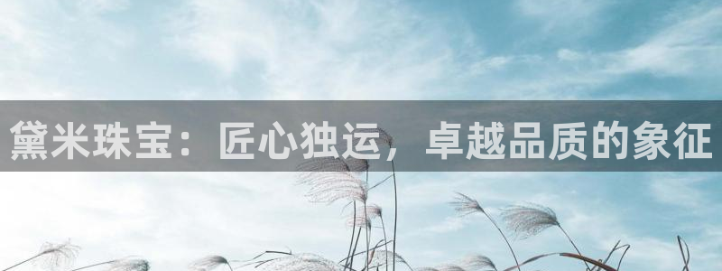 娱乐新航标：黛米珠宝：匠心独运，卓越品质的象征